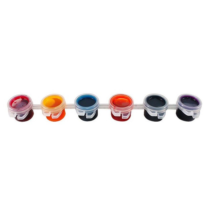 6-Colors 2.5ml Vibrant Color Batik Paint Dye Small Bucket | Shopee Malaysia
