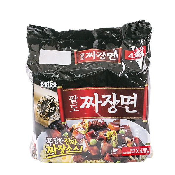 [PALDO] JAJANGMYEON 203g x 4ea Korean Instant Noodles Shopee Malaysia