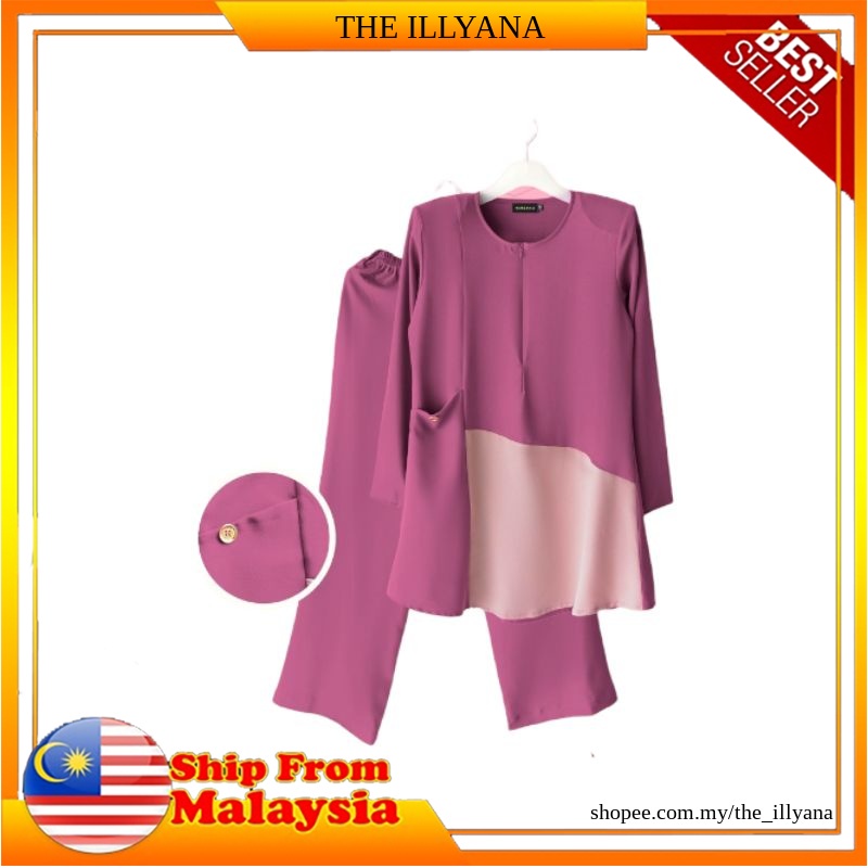 NS YUSRA SUIT SET WARDA WOMEN MUSLIMAH OFFICE WEAR PLUS SIZE | Shopee ...