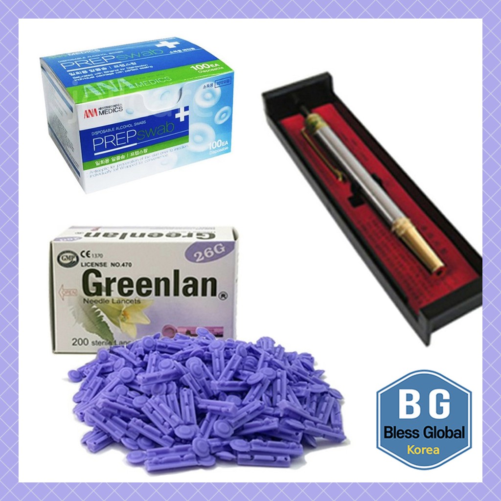 Hansol Lancet Pen Needle Lancets Disposable Alcohol Swabs PEN BEKAM