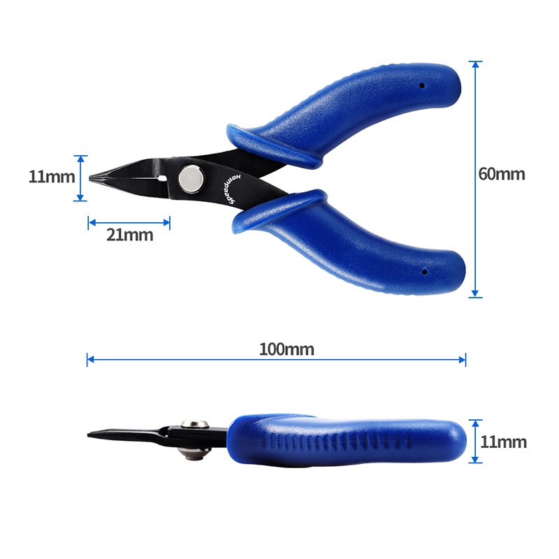 SPEEDWOX Mini Needle Nose Chain Nose Pliers Flat Smooth Jaw Pliers