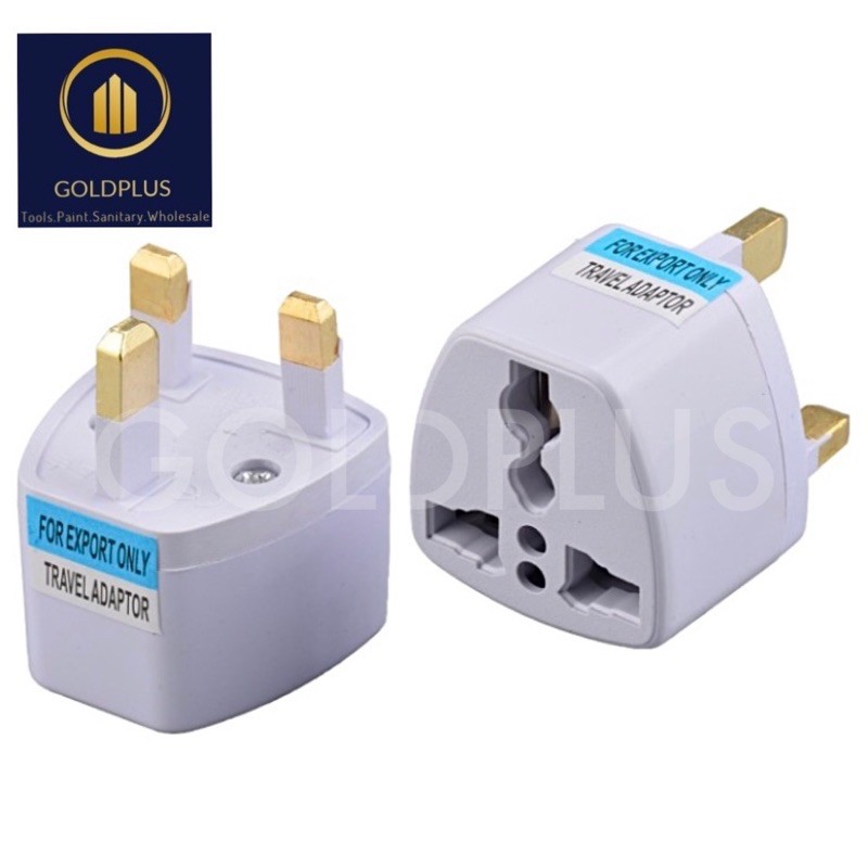 Universal 3 Pin Plug Adaptor 2 Pin US EU CHINA Multi Pin To Malaysia 3