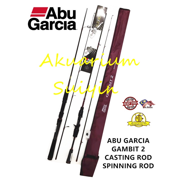 ABU GARCIA GAMBIT 2 CASTING SPINNING FISHING ROD GAMBIT2 | Shopee Malaysia