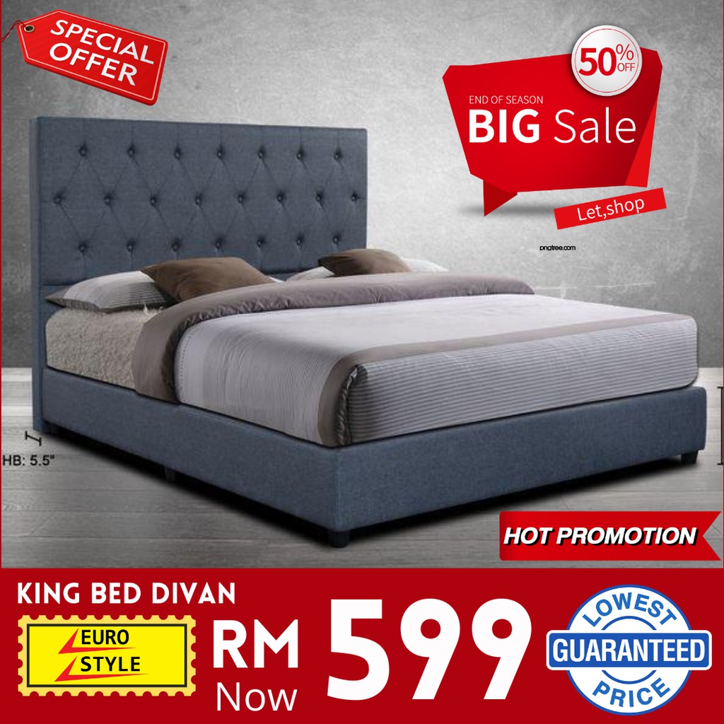 Katil on sale divan shopee