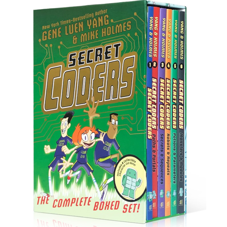 Secret Coders by Gene Luen Yang - 6 books set | Shopee Malaysia