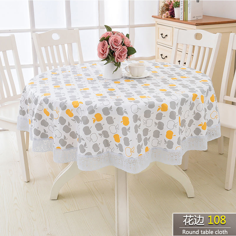 Spot Thickened Round Table Cloth PVC Environmental Protection Plus ...