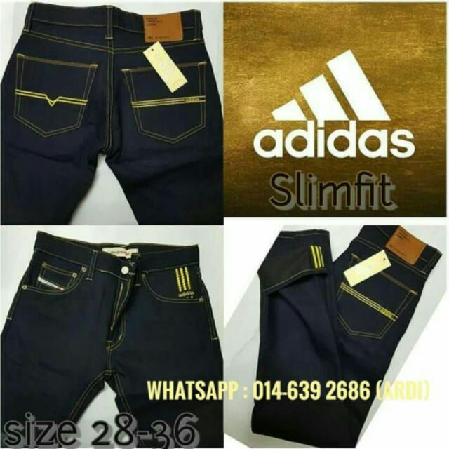 SELUAR JEANS ADIDAS | Shopee Malaysia