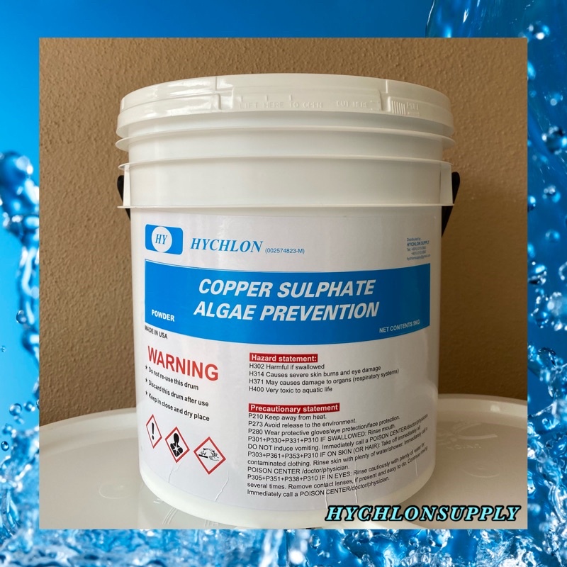 Copper Sulphate & Algae Prevention (Algae Killer) 5KG Chelated Copper Base Algaecide for
