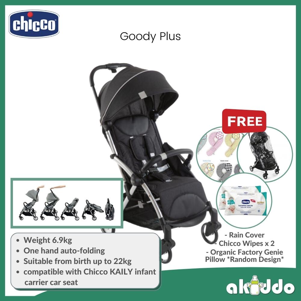 Chicco Goody Plus Autofolding Compact Stroller **FREE Travel Bag, Rain