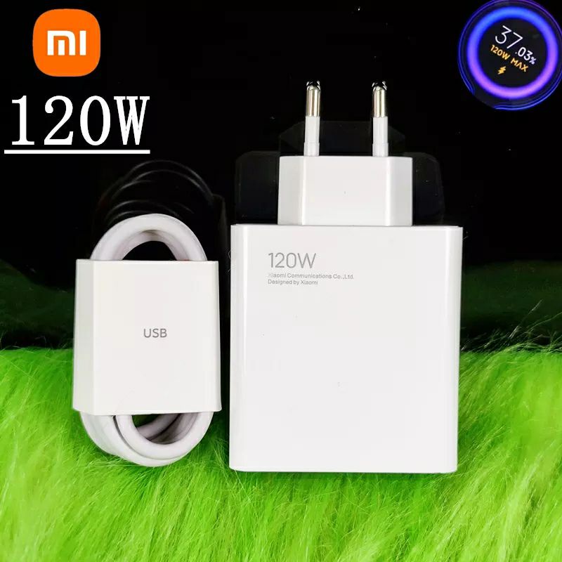 Original Xiaomi 120W Charger US Spec Support Turbocharge Hyper Charge .