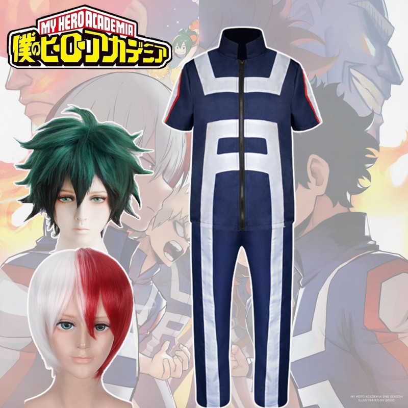 Anime Costume Set Boku no Hero Academia Cosplay My Hero Academy Wig