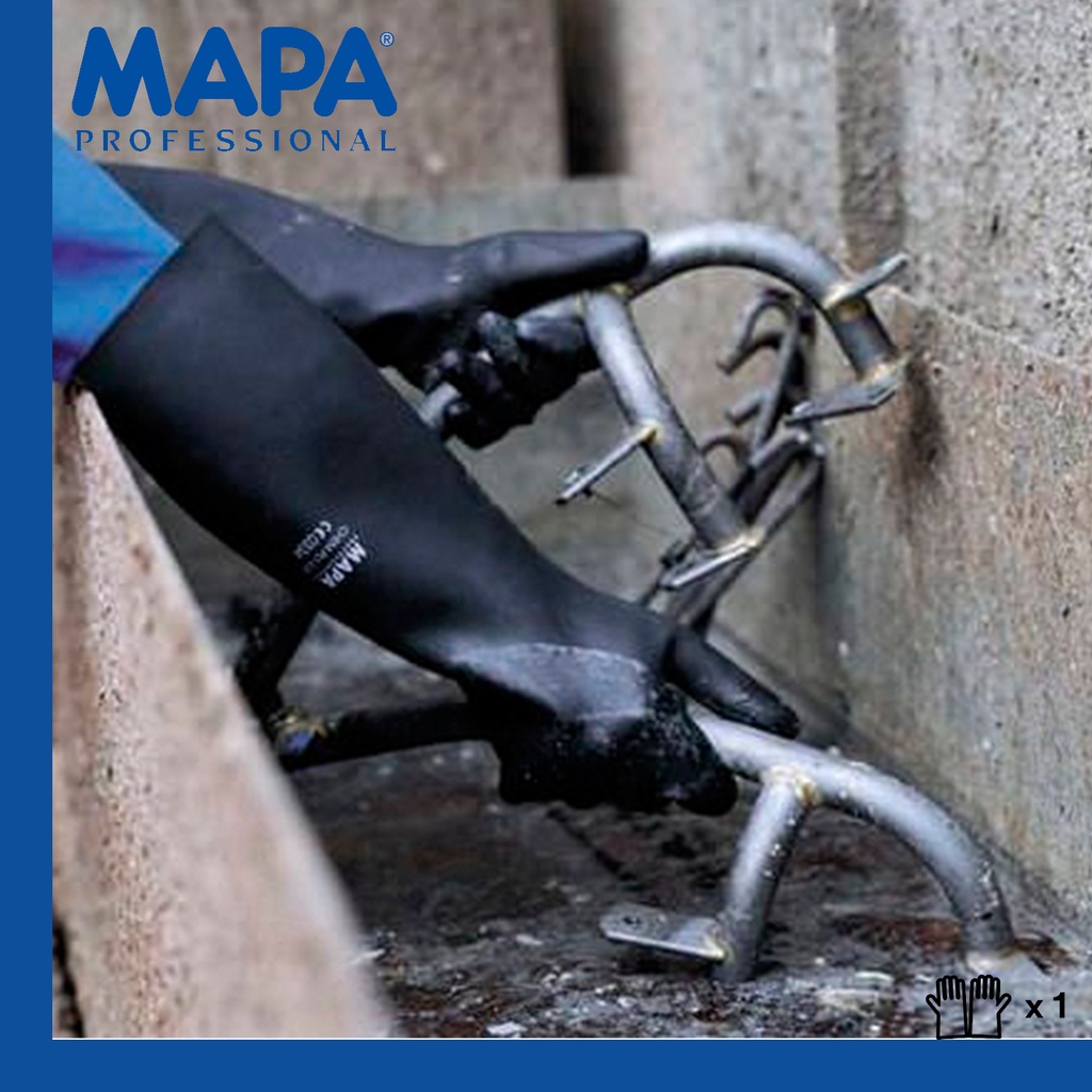 MAPA Technic NS-450 Chemical Protection Gloves / MAPA 450 [Size: L(8 ...
