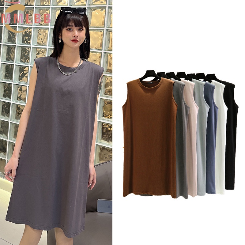 Ready Stock Women modal cotton tank top Sleeveless t shirt Plain