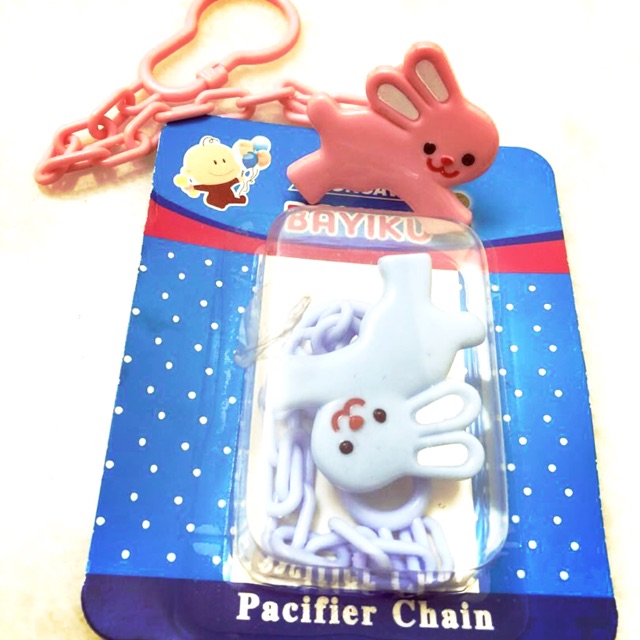 New Baby Best Pacifier With Chain In Blue Color Bear Shape On Sale MTIW1979 main image 1
