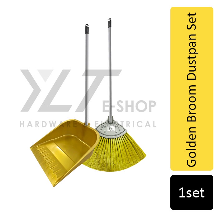 Golden Broom Dustpan Set (New Year Raya Broom Dustpan Set) Shopee