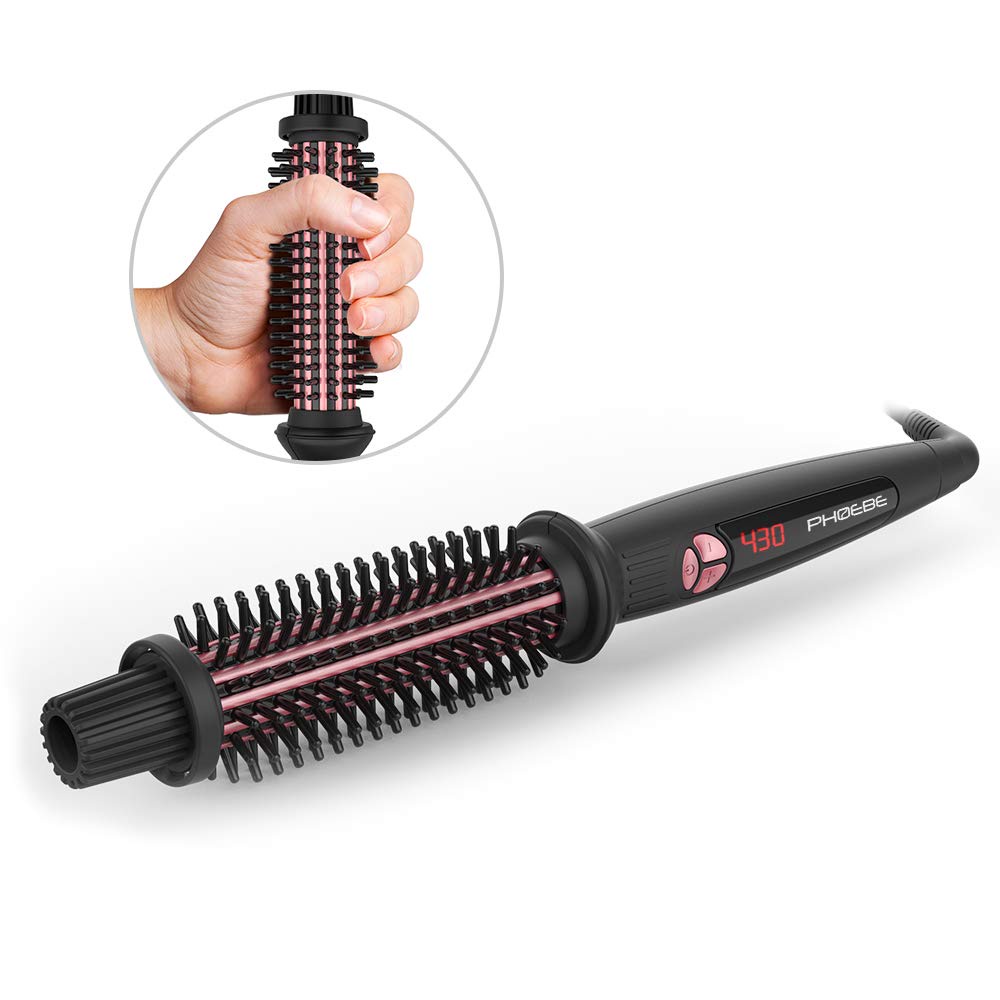 PHOEBE Curling Iron Brush Dual Voltage Travel Shopee Malaysia