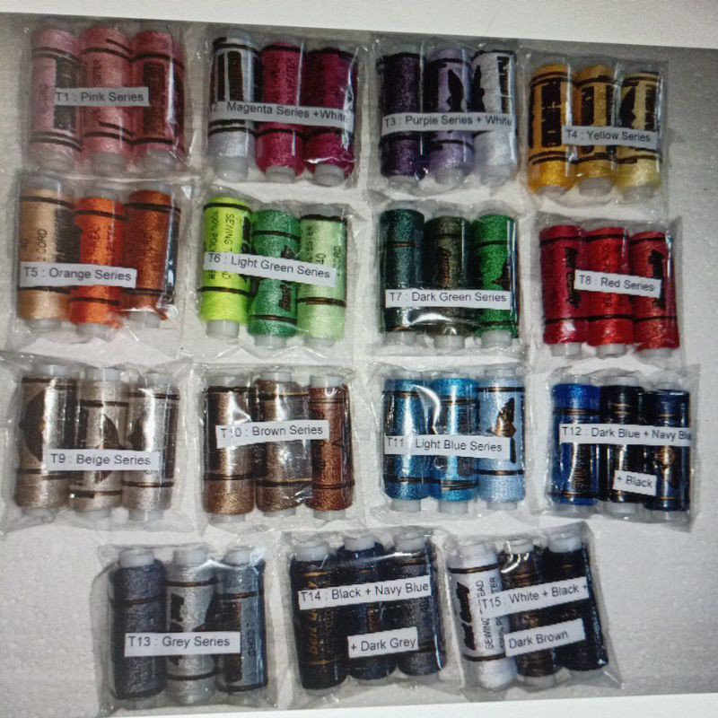 Small roll sewing thread sew machine hand seam stitch colour color ...