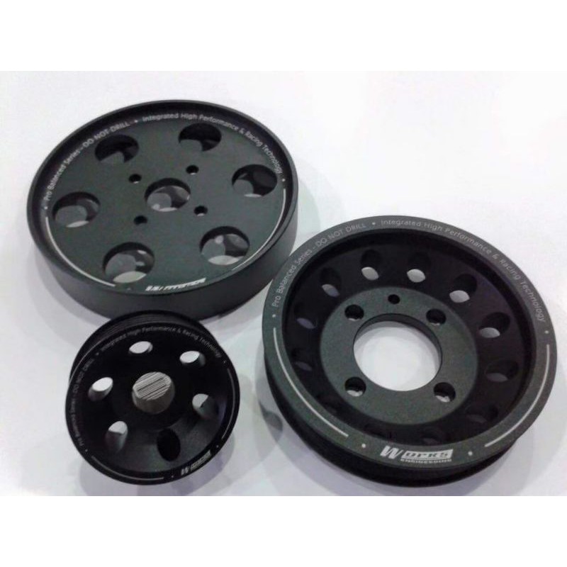 Works Engineering Light Weight Crank Pulley Mitsubishi 4G13 4G15 SOHC Lancer 4G18 VDO GT Inspira