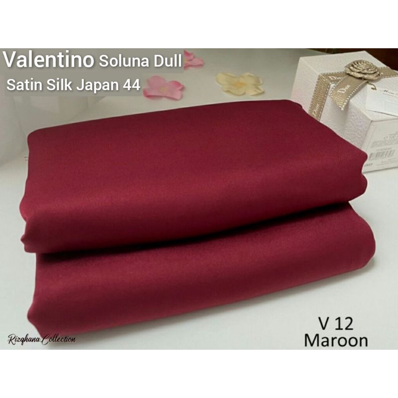 Kain Ela Dull Satin Valentino Soluna Silk Japan V V Harga