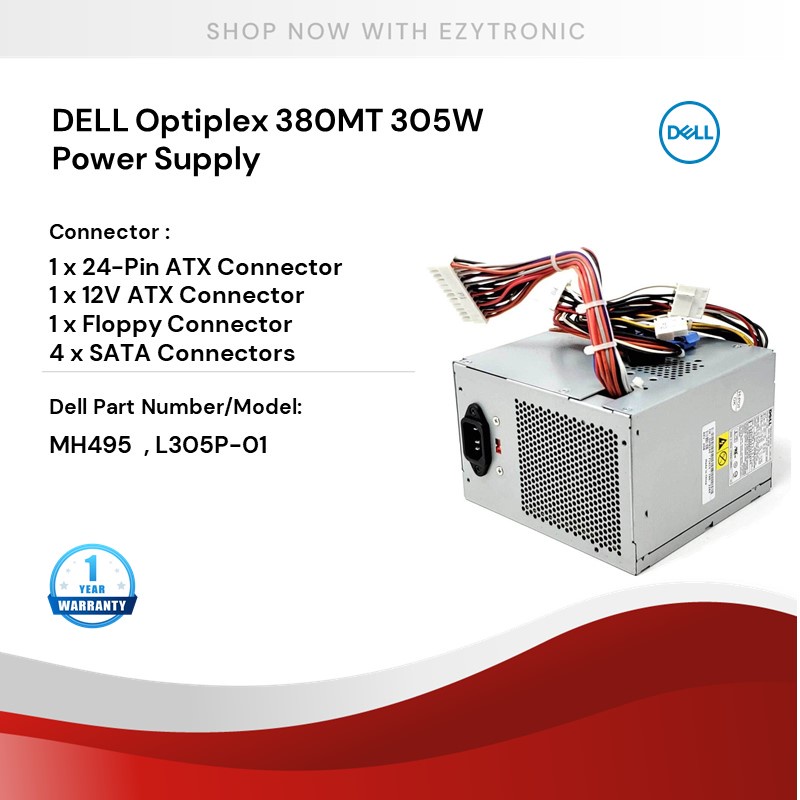 DELL OPTIPLEX 380MT POWER SUPPLY | Shopee Malaysia