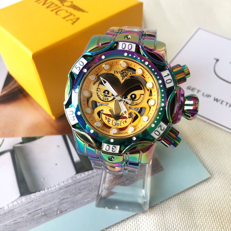 Fashion Invicta Joker Quartz Men Watch Alloy Stell Shopee Malaysia