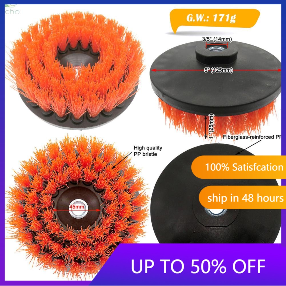 5in Electric Drill Soft Brush For Carpet Leather&Upholstery Cleaning