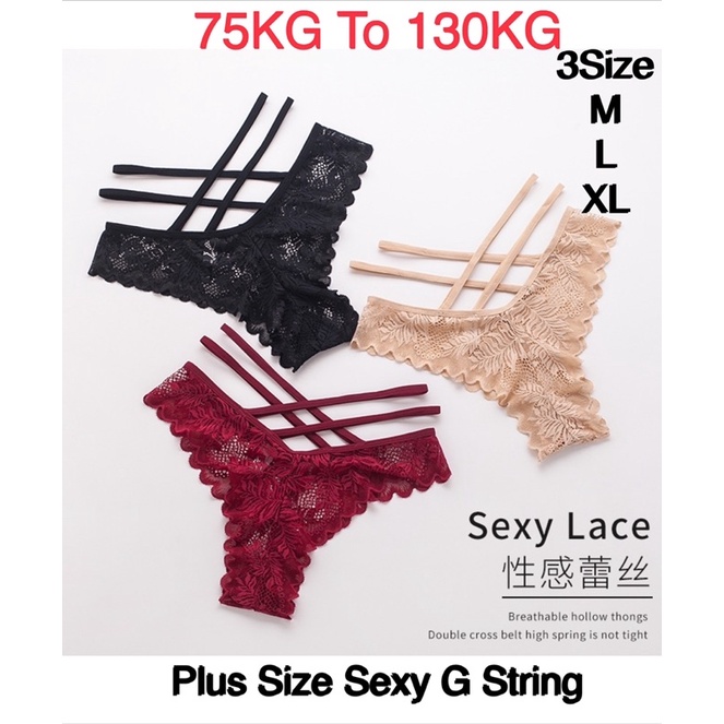 💕Plus Sexy G String Panties 💕Seluar Dalam G string Plus Size can fit up ...