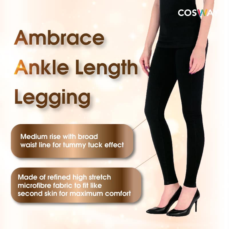 Cosway Ambrace Comfi Panty Girdle With Tummy Control Black Display XL