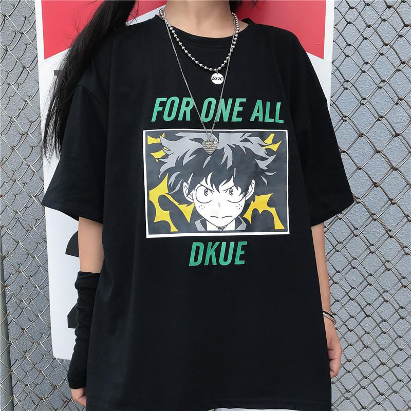 Tshirt Streetwear Fashion DKUE FOR ONE ALL Oversized Kaos Anime Manga ...