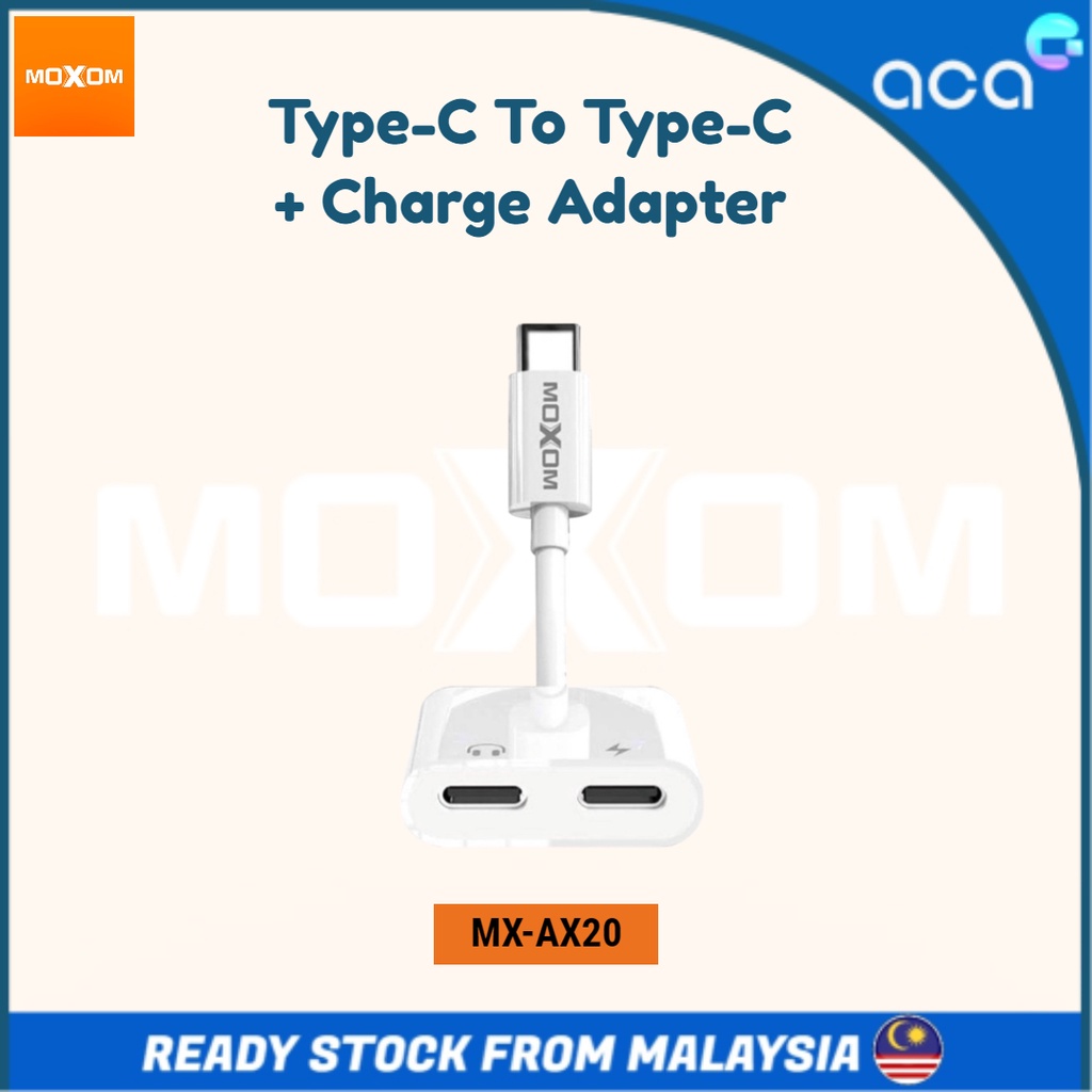 MOXOM Type-C To Type-C + Charge Adapter MX-AX20 | Shopee Malaysia