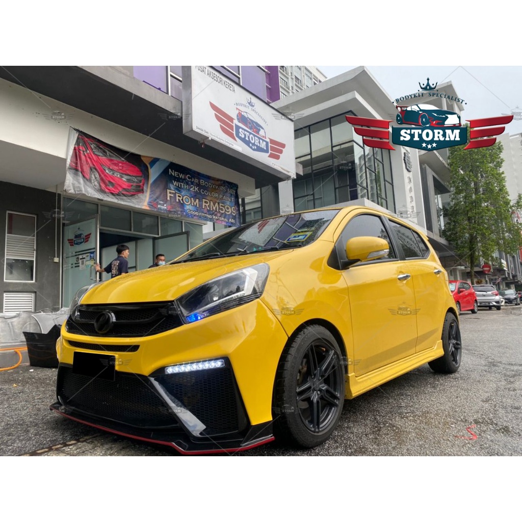 **PERODUA AXIA 2014 - 2020 ( GT ) BUMPER WITH 2K COLOR PAINT - FRP ...