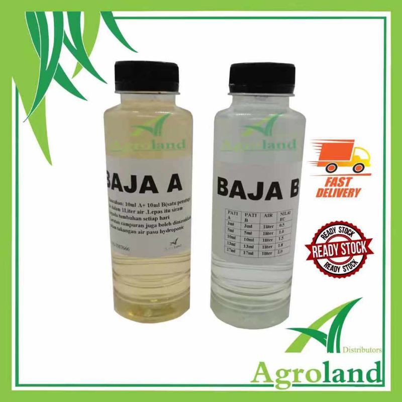 500ml Baja A +500ml Baja B Baja AB Set Untuk Fertigasi Dan Hydroponik ...