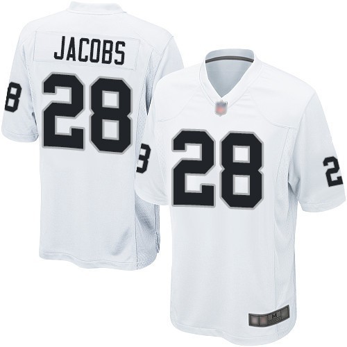 Men's Nike Josh Jacobs White Las Vegas Raiders Alternate Game Jersey