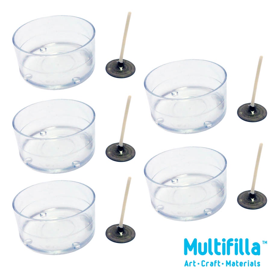 Tea Light Candle Plastic Container (5pcs) | Shopee Malaysia
