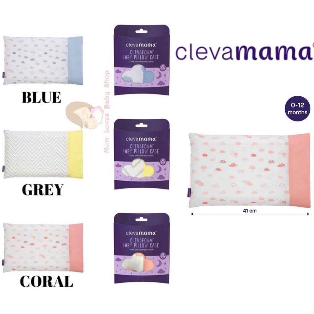 Clevamama Baby Pillow Replacement Cover (PillowCase) Shopee Malaysia