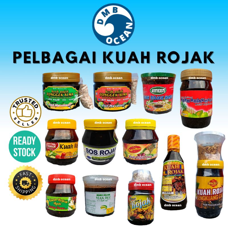 PELBAGAI KUAH ROJAK EPAL ERBIL ADABI AGROMAS MAK BEE MDM ZIE'S AYAH ...
