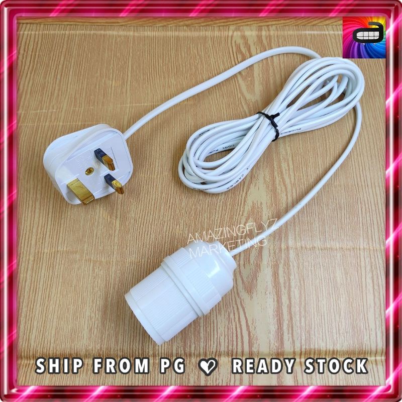 Custom Made Ready to Use Lighting Bulb Complete Set E27 Lamp Holder ...