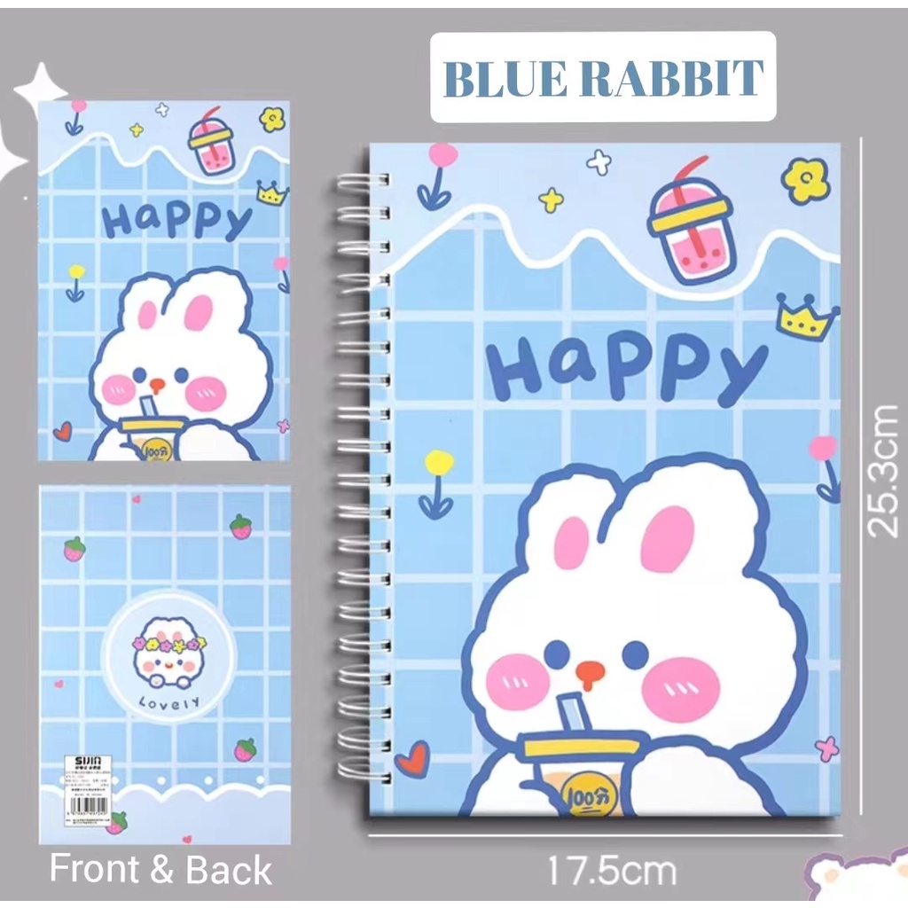 B5 Cute Notebook/ Hardcover Notebook/Rabbit Notebook/Bear Notebook