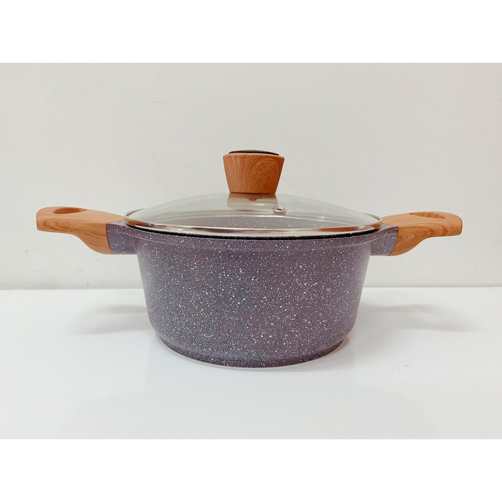 DAIKIN CHEFOLOGY SWISS 20cm Casserole Marble Quantanium Cookware Pot