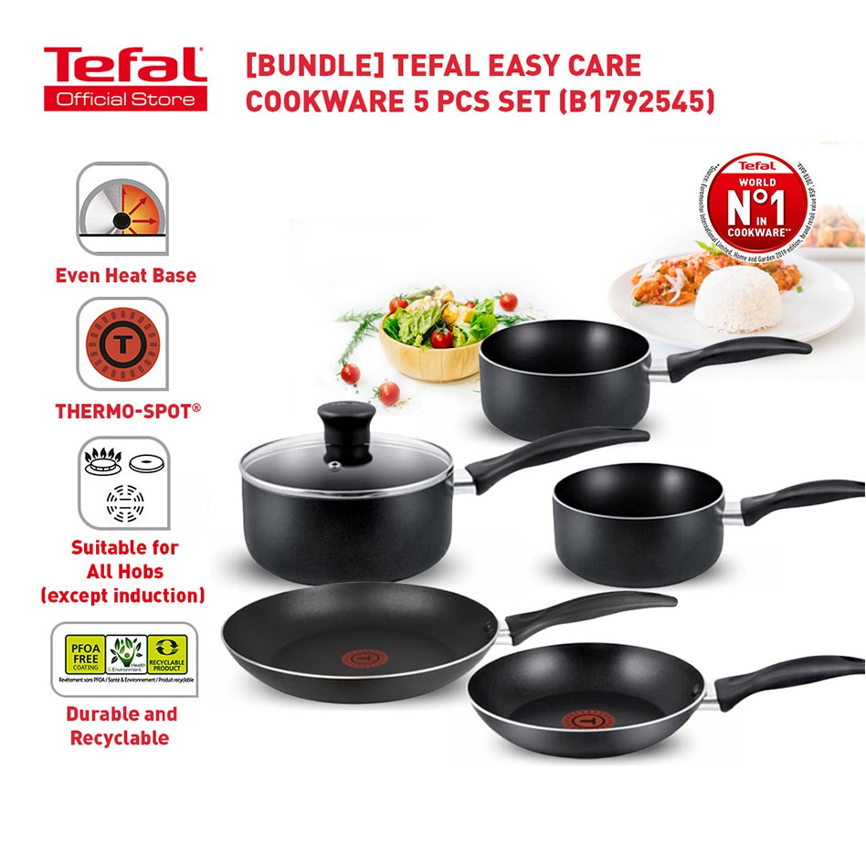 Tefal Easy Care Cookware Set / Set Periuk Tefal / Set Periuk Non Stick ...