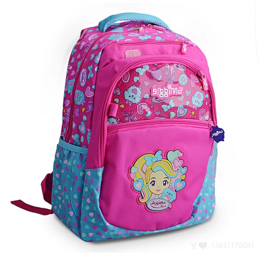 Smiggle pink 2024 backpack