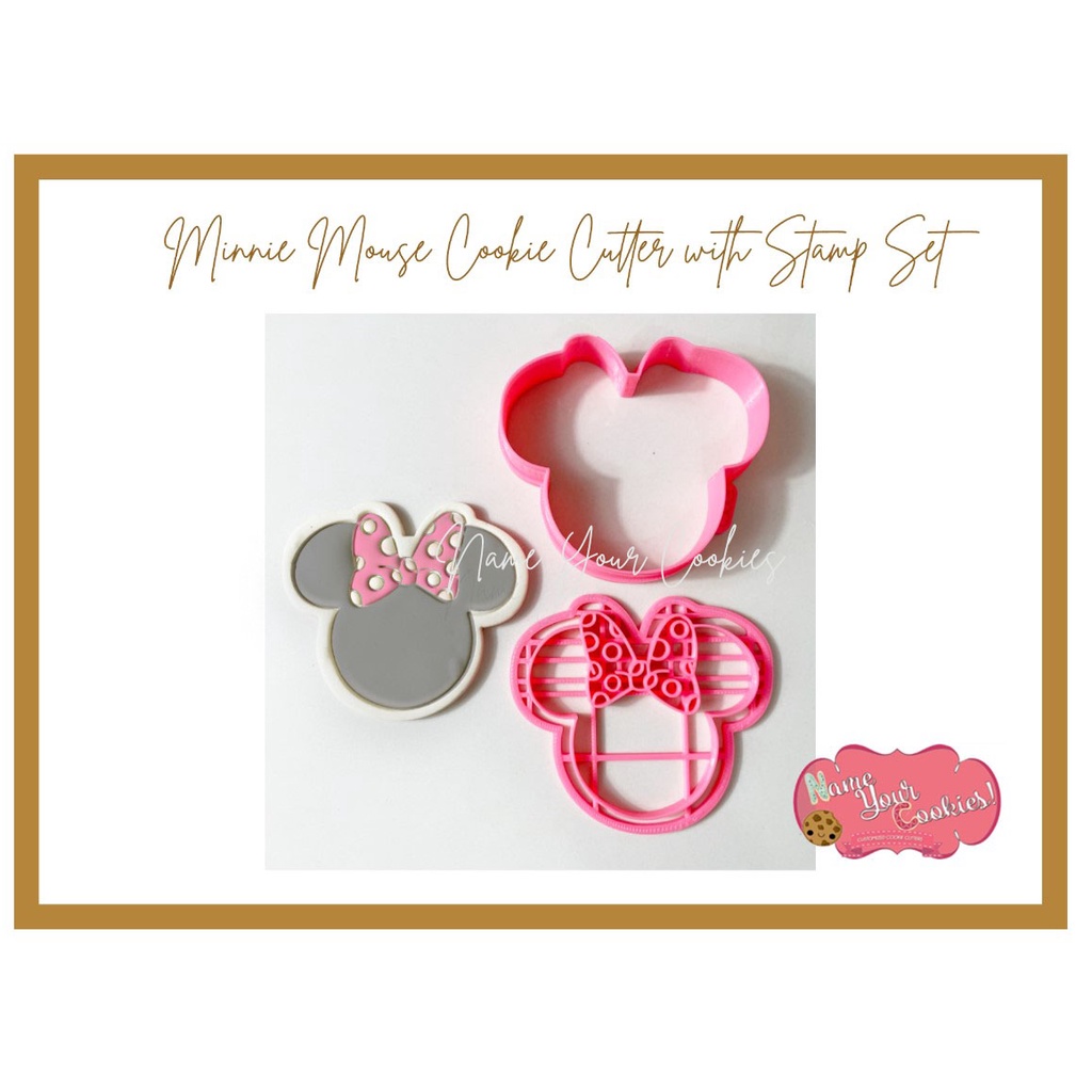 MINNIE MOUSE COOKIE CUTTER WITH SEPARATE STAMP Shopee Malaysia