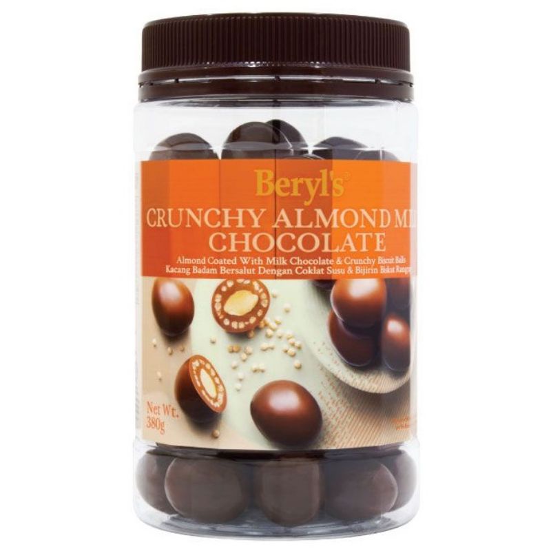 Beryl's Crunchy Almond Milk Chocolate (380g) | Shopee Malaysia