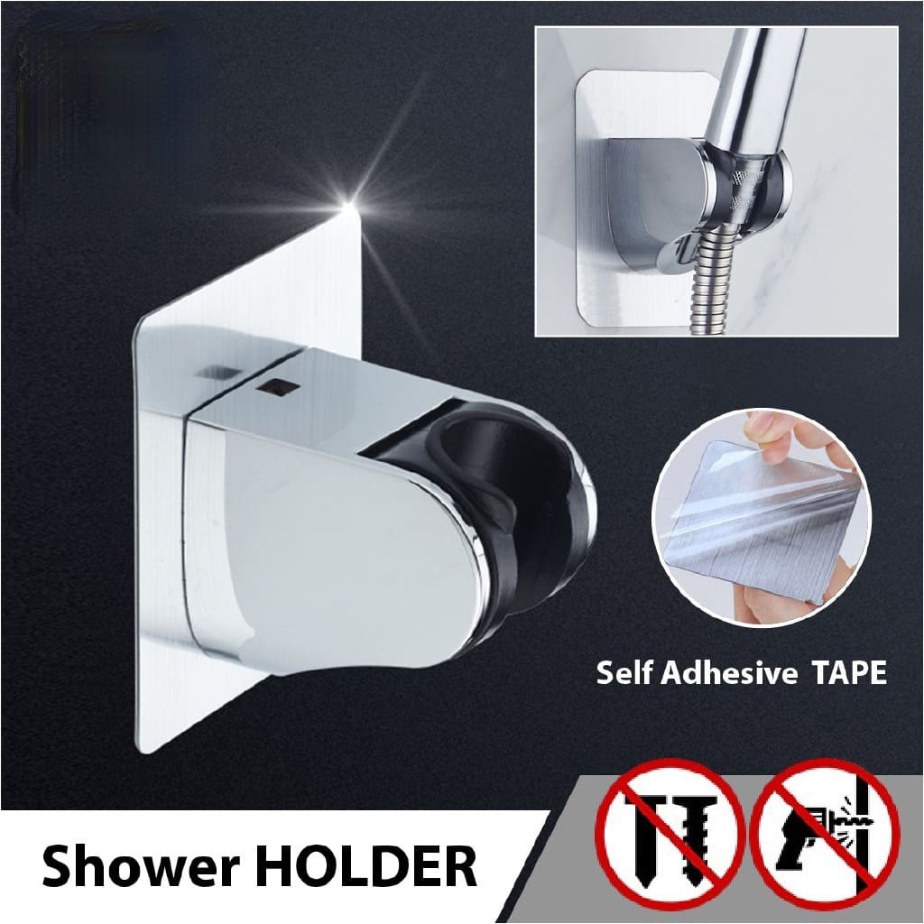 Punch Free Wall Mounted Handle Rotatable Adjustable Sprinkler Shower ...