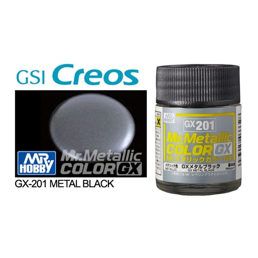 MR COLOR GX201 METAL BLACK (HOBBY & MODEL KIT PAINT) | Shopee Malaysia