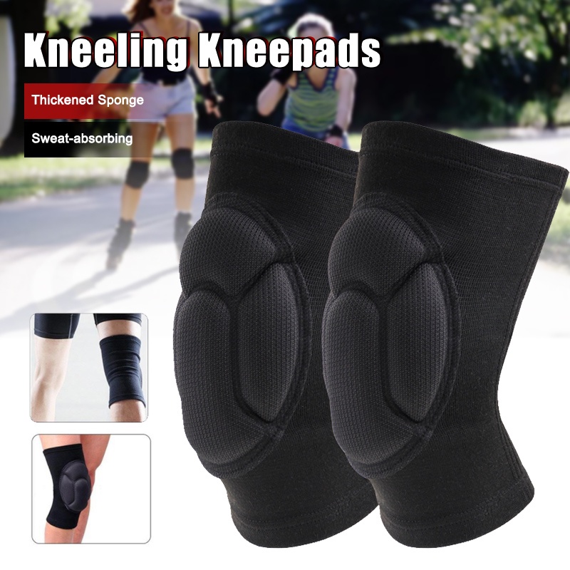 Boer knee support compression knee pads, knee braces elastic sports knee  pads, knee pads knee sleeve for men women - volleyball, basketball, size: M  