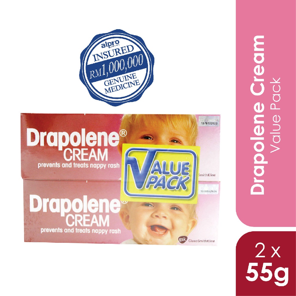 Drapolene Nappy Rash Cream (2 x 55g) Shopee Malaysia