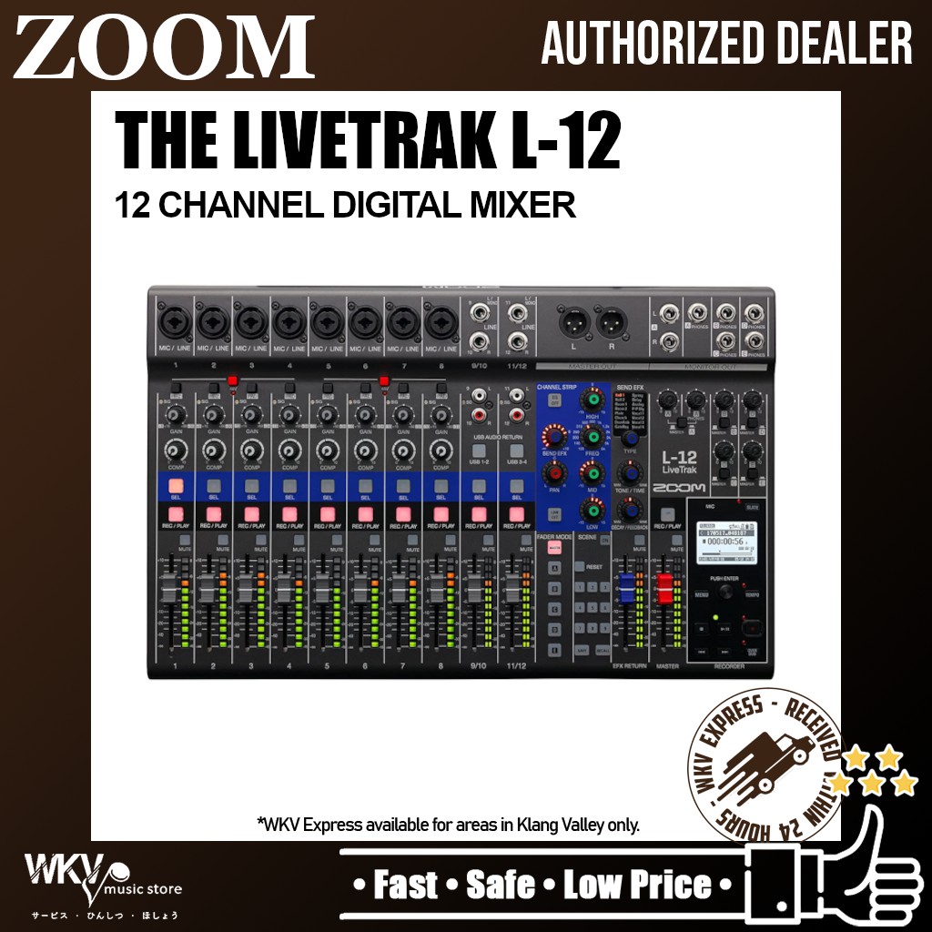Zoom L-12 LiveTrak Digital Mixer (L12) | Shopee Malaysia