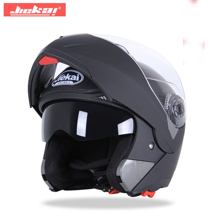 JIEKAI 105 Flip up Helmet Modular Motorcycle Helmet Double Lens Built