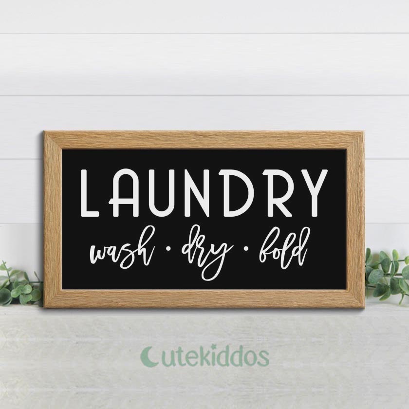 HIASAN DINDING Wall Hanging Signs Laundry Room Signs Wall Decor Quotes ...